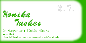 monika tuskes business card